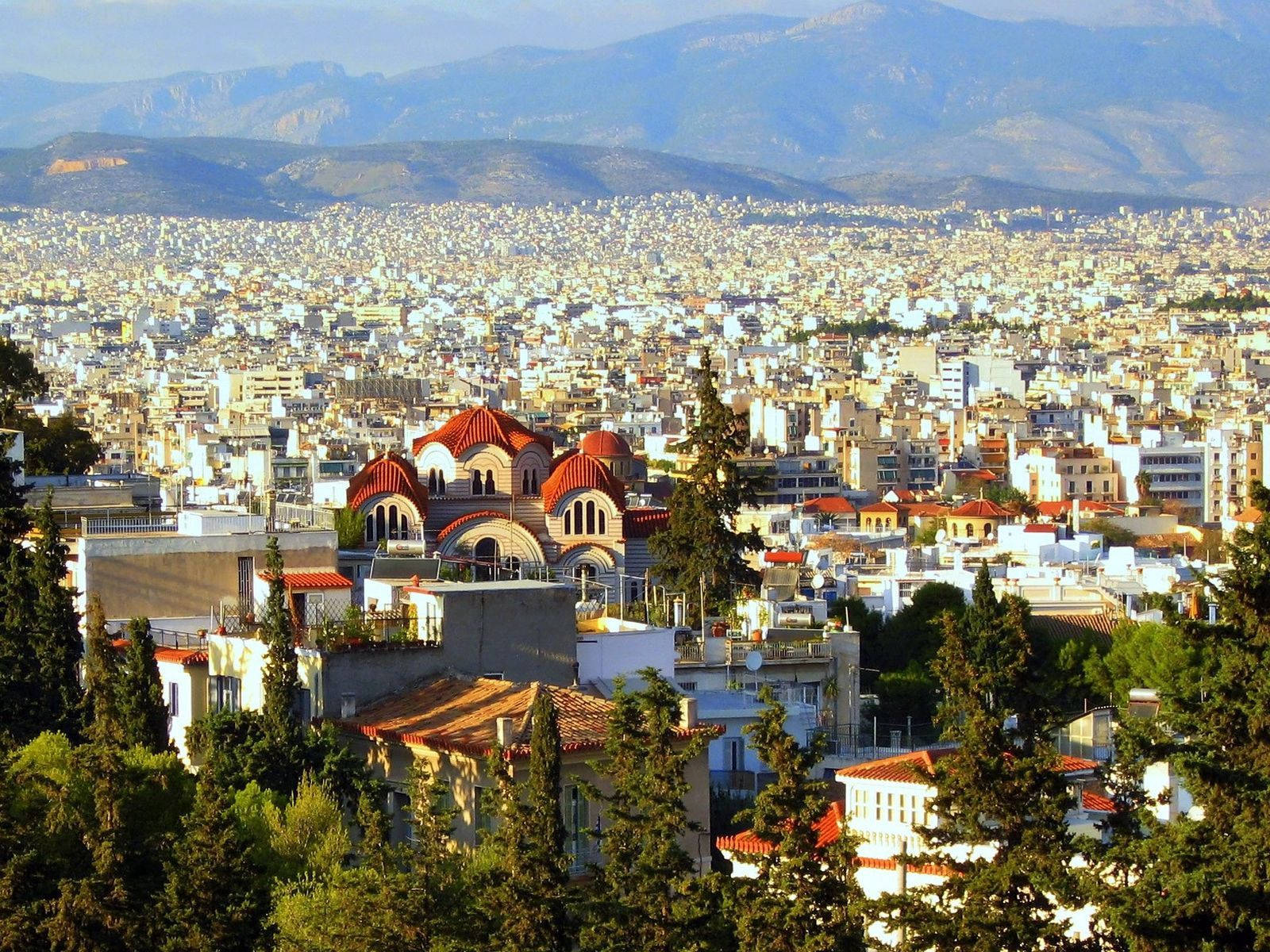 City Buildings In Athens, Greece