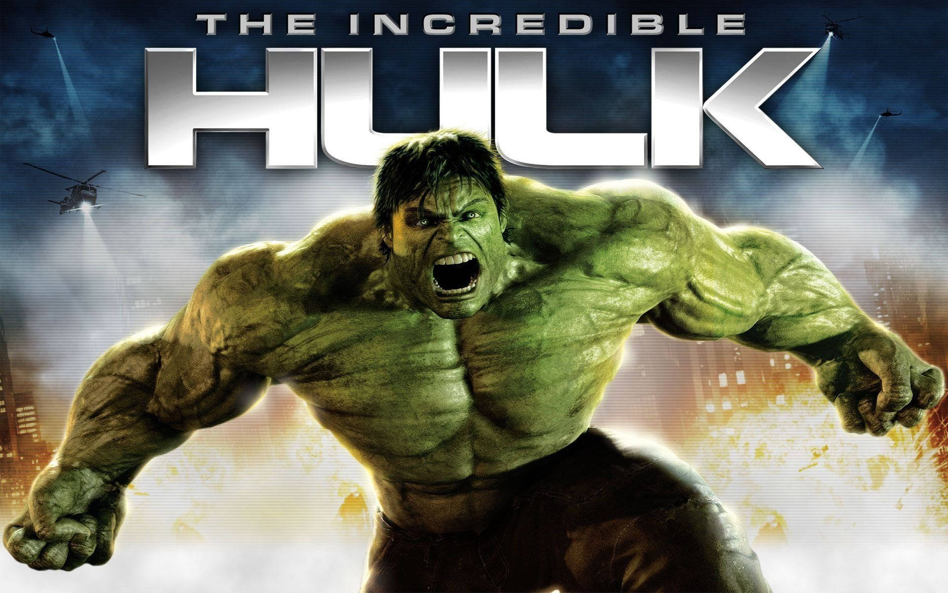 City In Chaos And Incredible Hulk