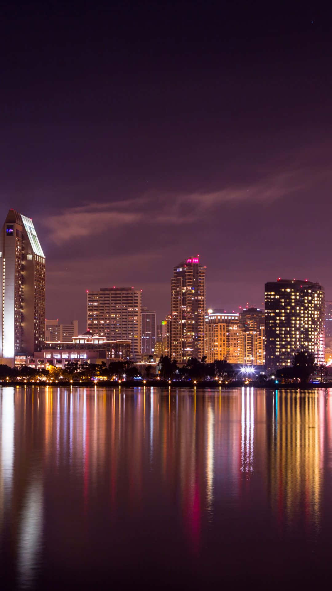 City Light In San Diego Iphone Background