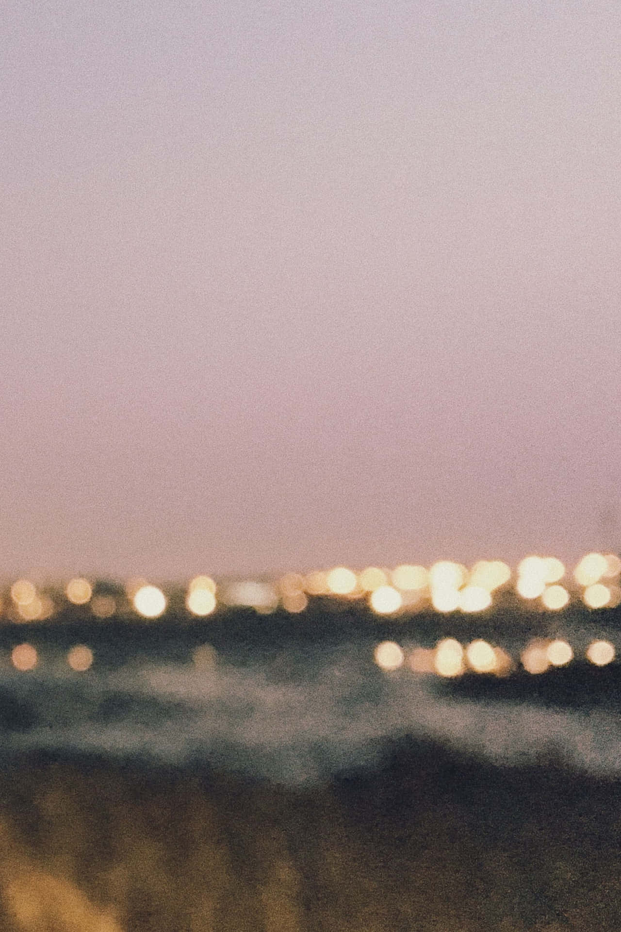 City Lights Blurry Vintage Grunge Aesthetic Background