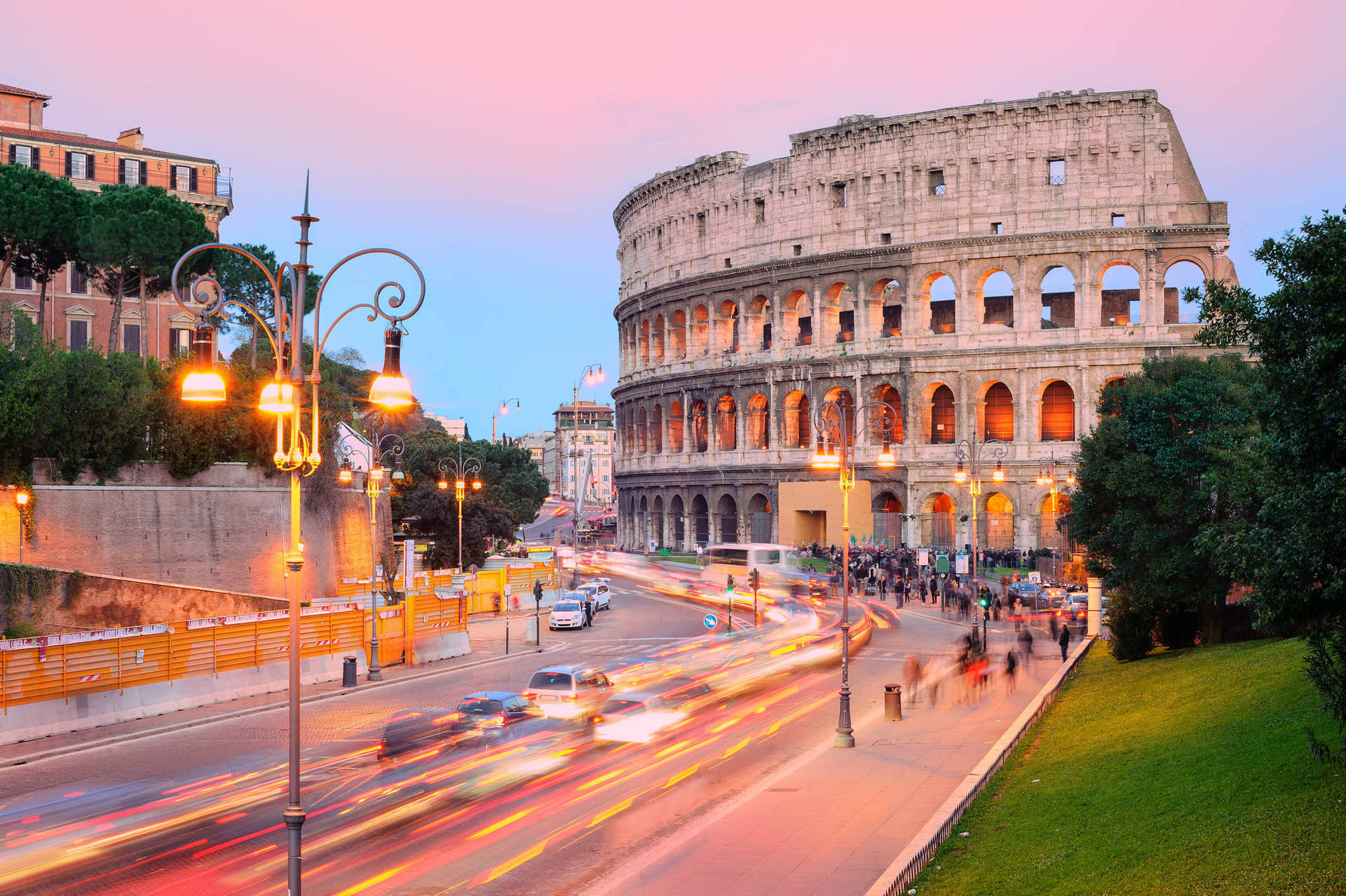 City Lights In Rome