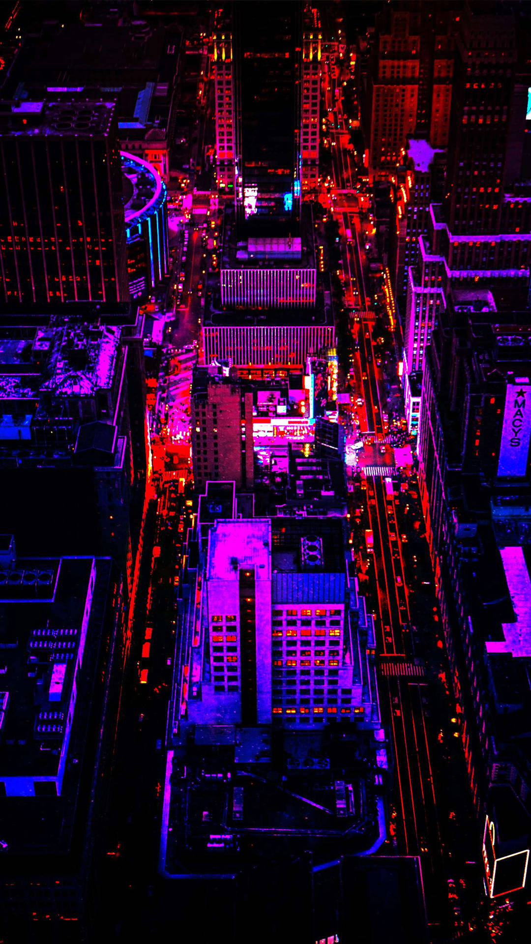 City Lights In Vegas Iphone Background