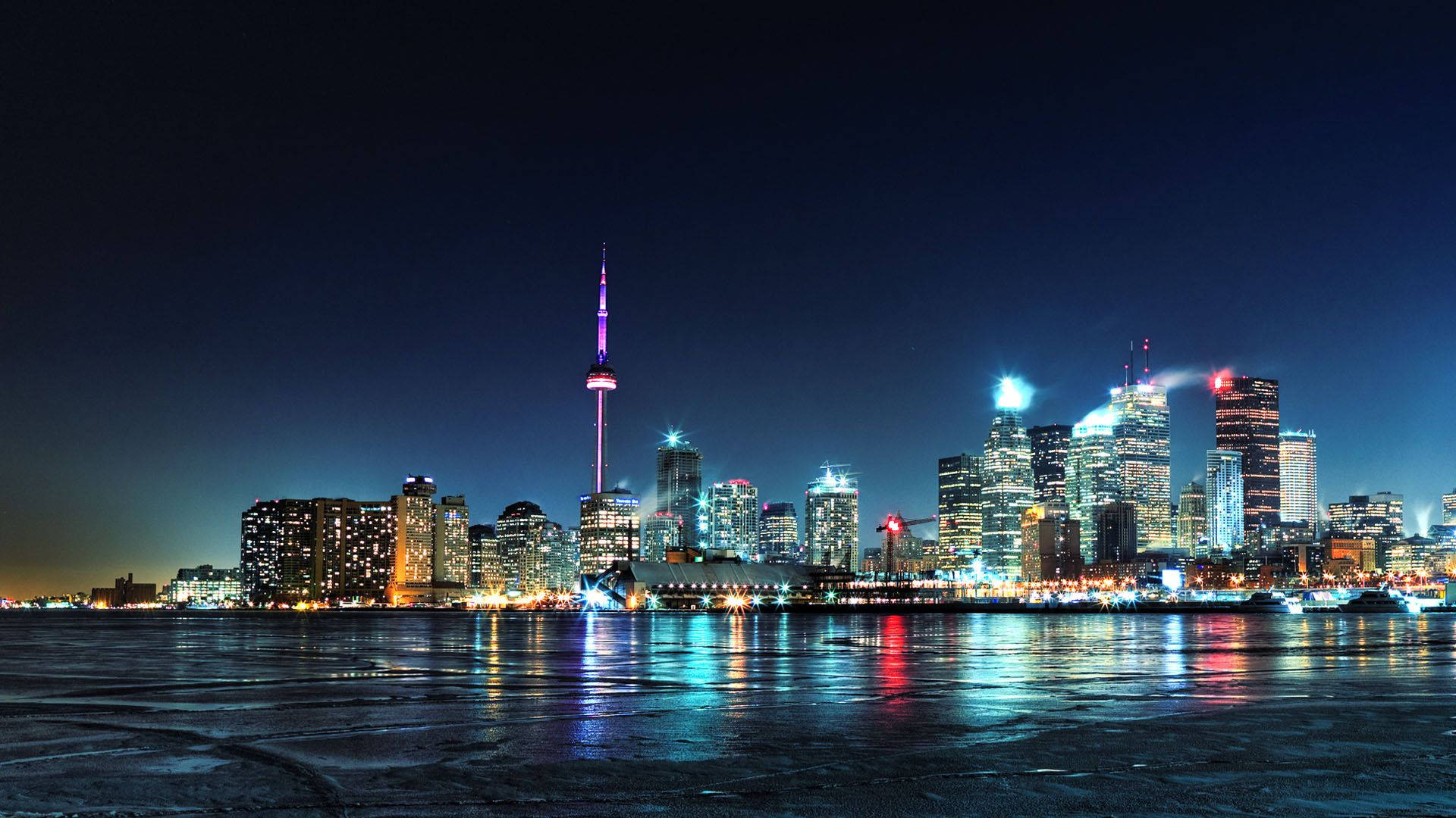 City Lights View Around Toronto