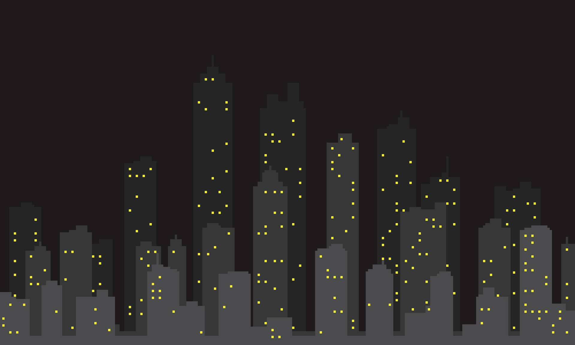 City Line Minimal Aesthetic Desktop Background