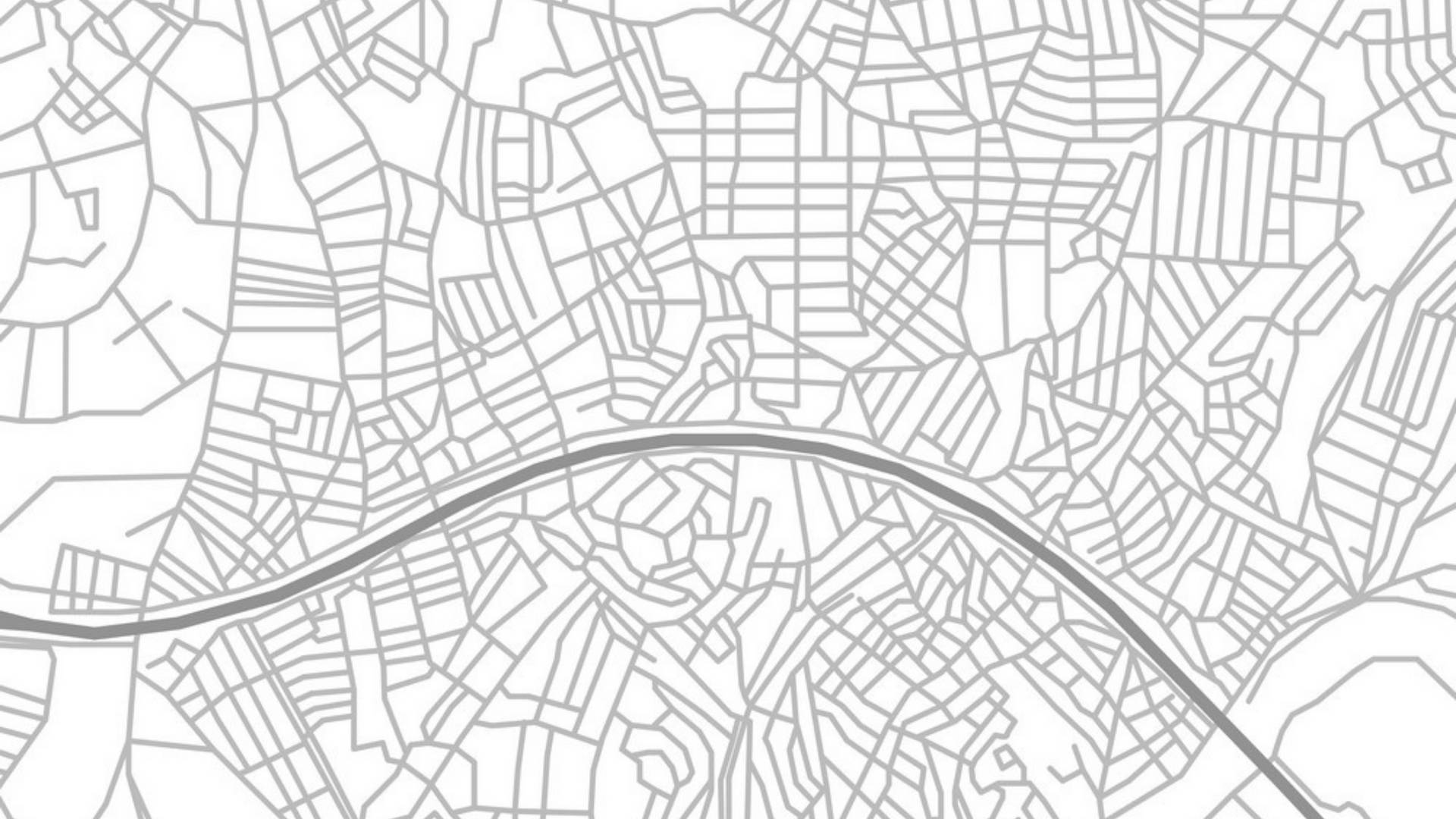 City Map White Abstract