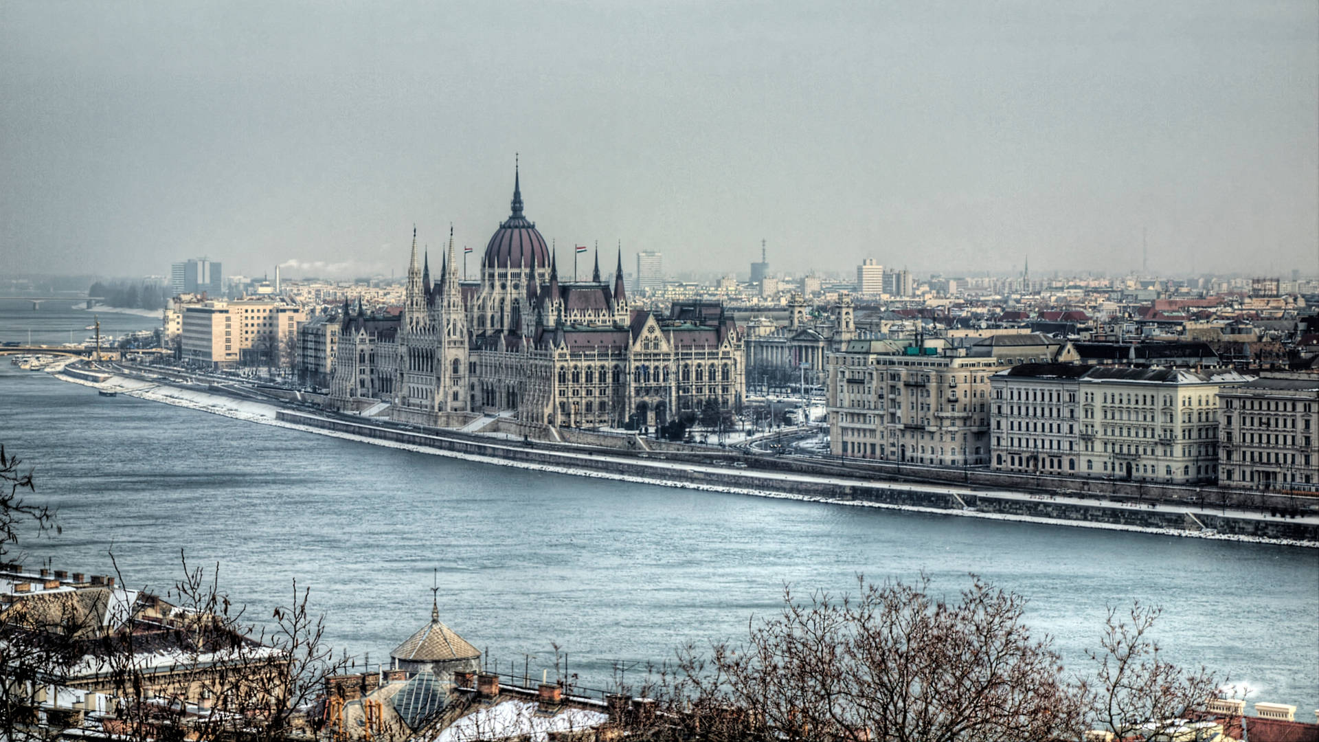 City Of Budapest Hungary Background