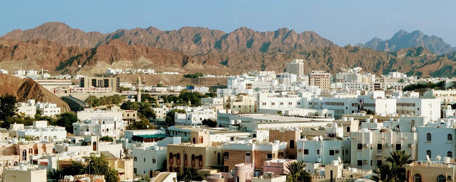 City Of Muscat In Oman Background