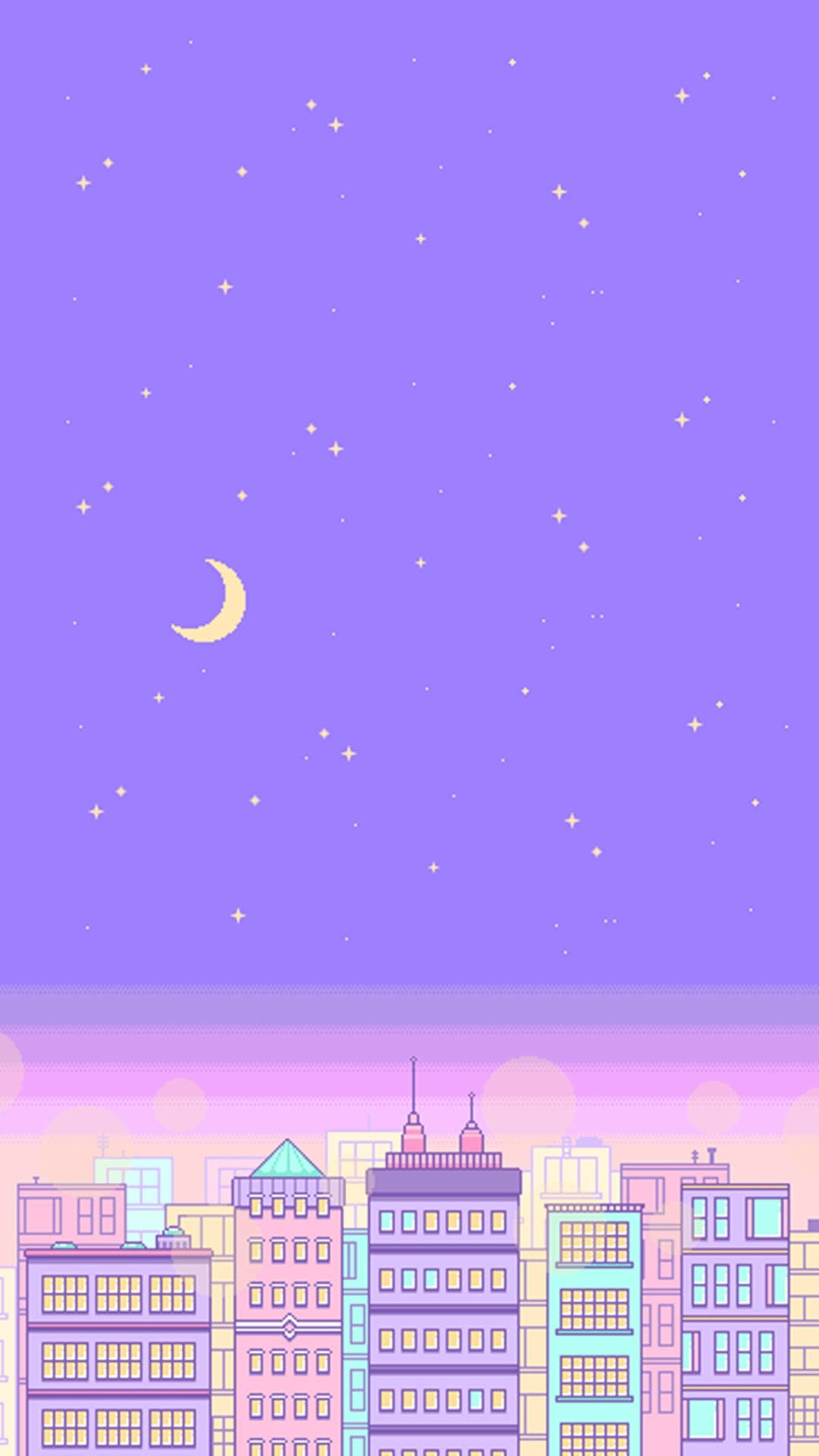 City Pastel Purple Tumblr Background