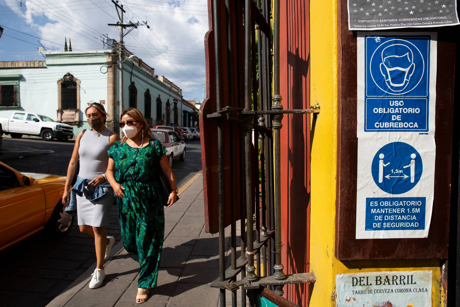 City Streets Oaxaca Background