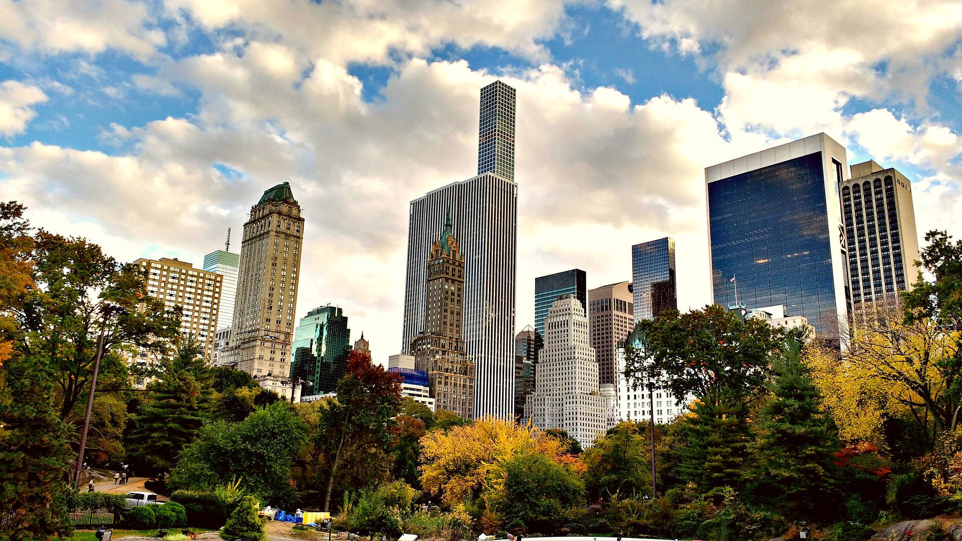 City View From Central Park Background