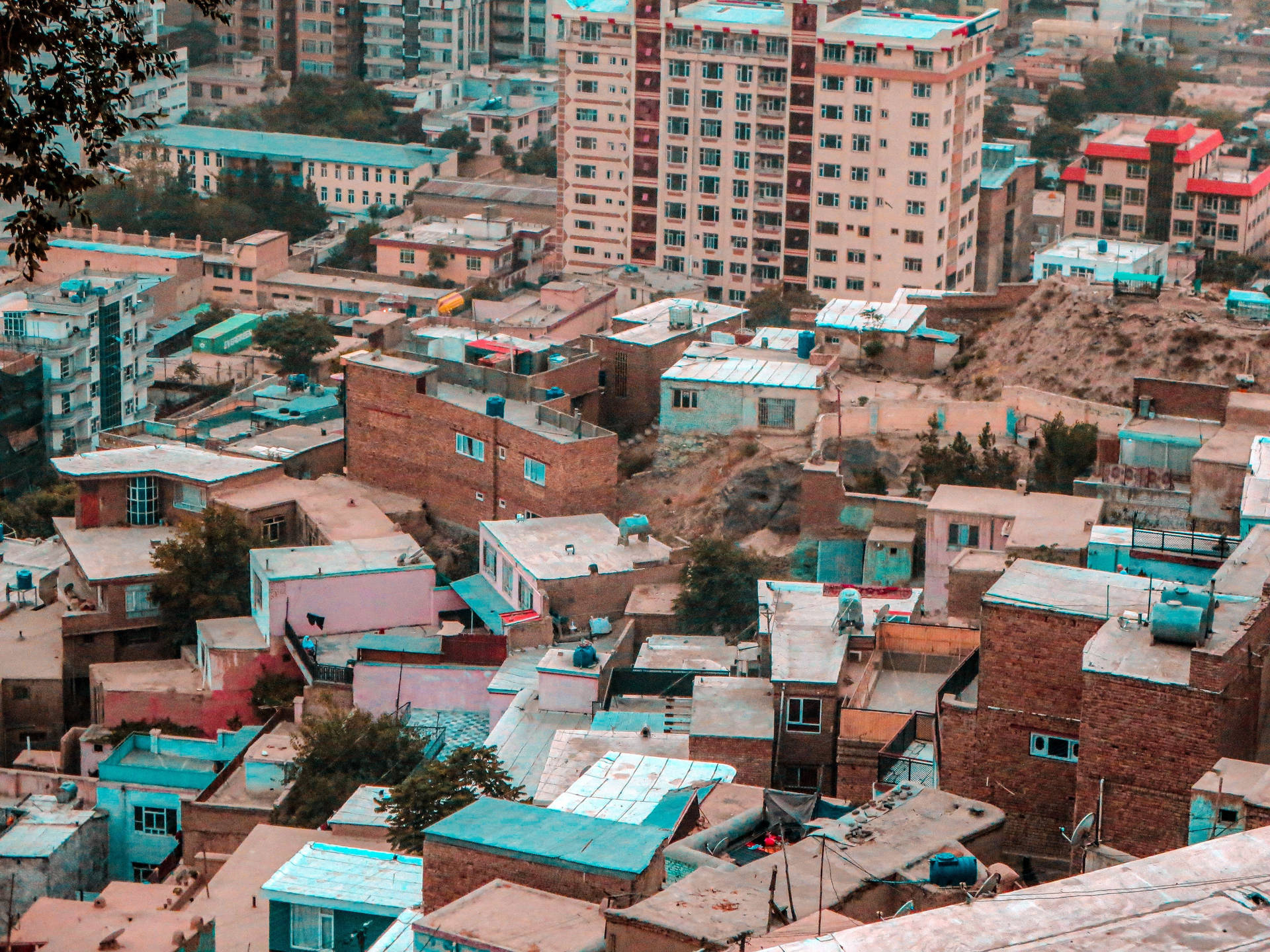 City View In Kabul Background