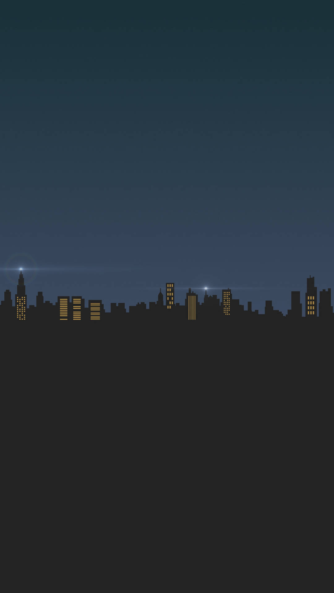 Cityscape Silhouette Minimal Dark Iphone Background