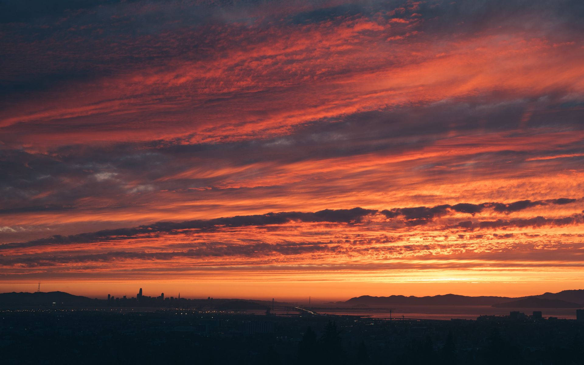 Cityscape Sunset Desktop