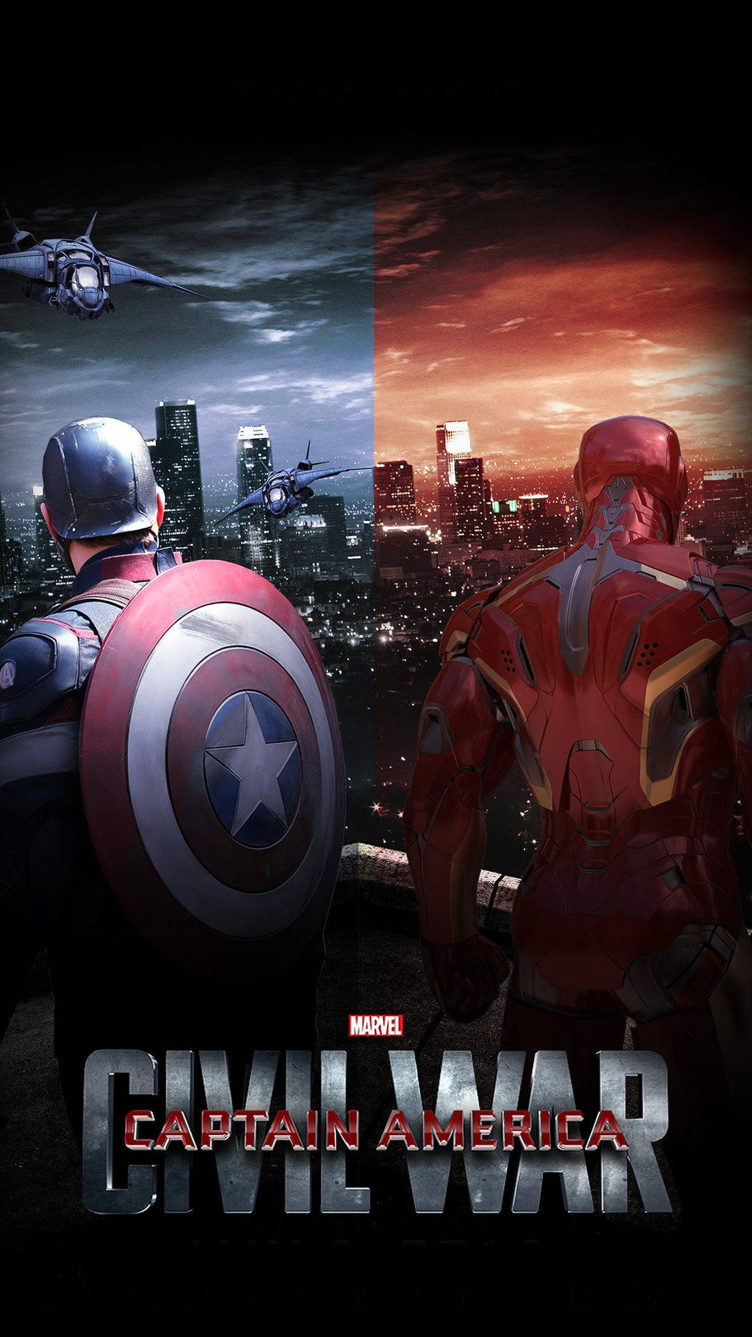 Civil War Poster Captain America Iphone Background