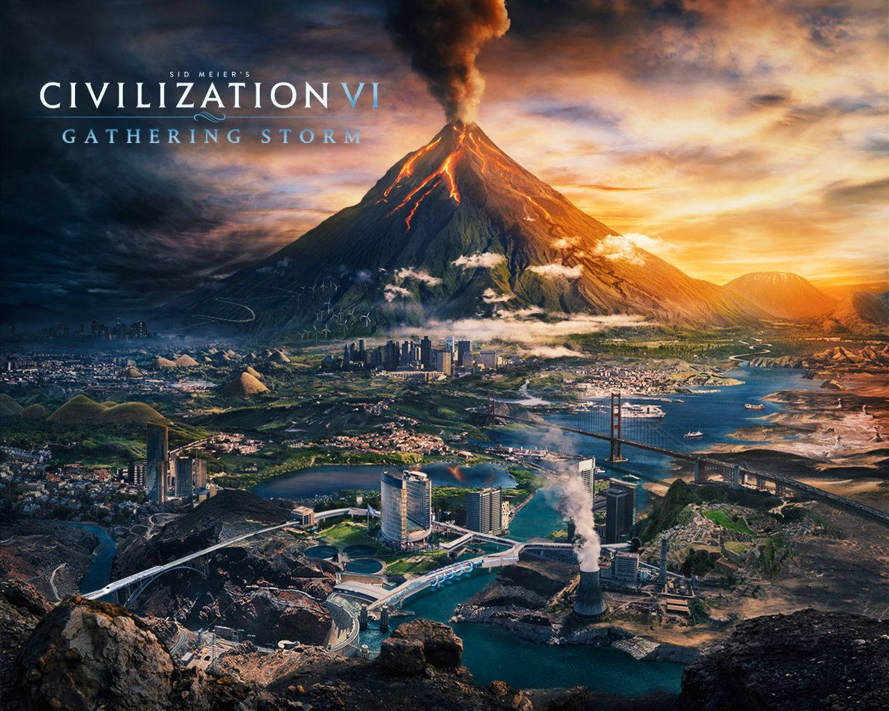 Civilization Gathering Storm Volcano Background