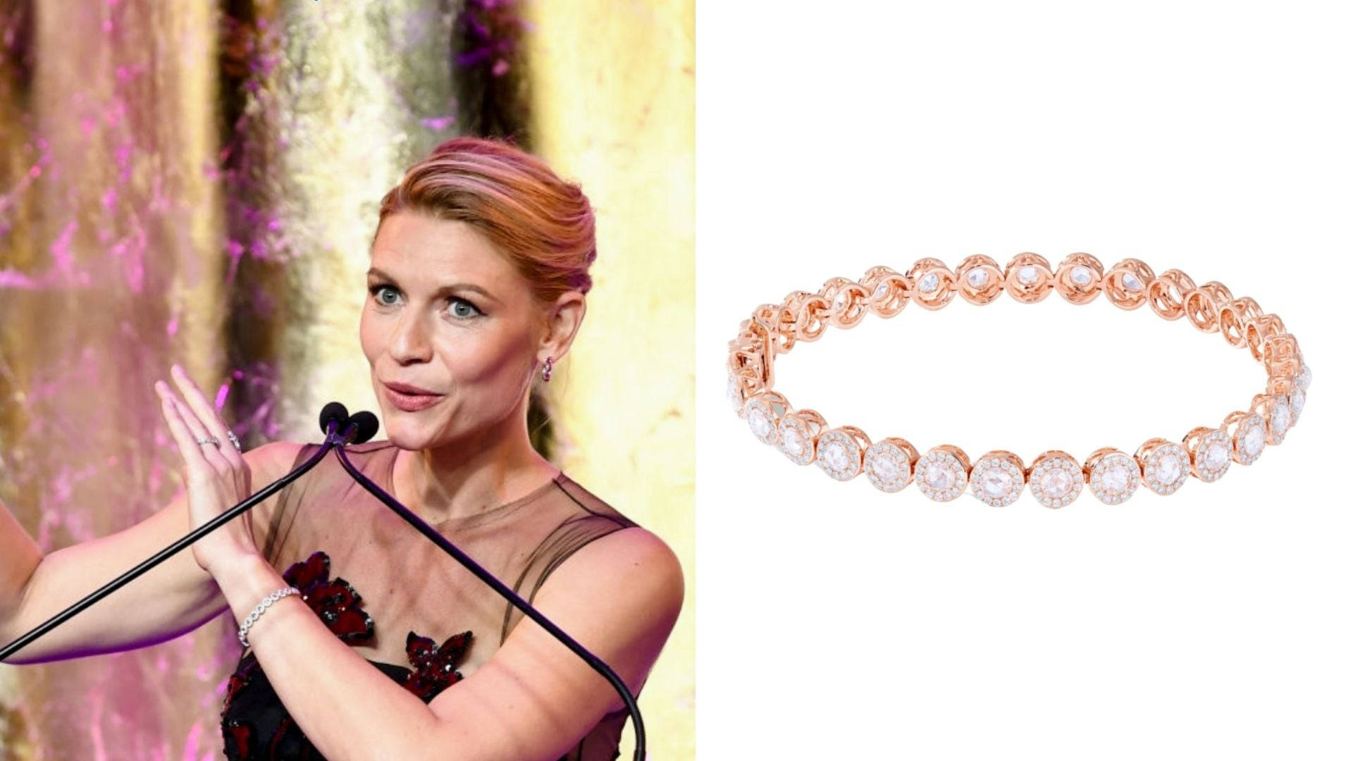 Claire Danes Dazzling At Gala Event Background