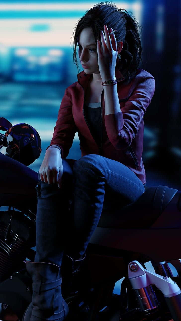 Claire Redfield In Resident Evil 2 Background