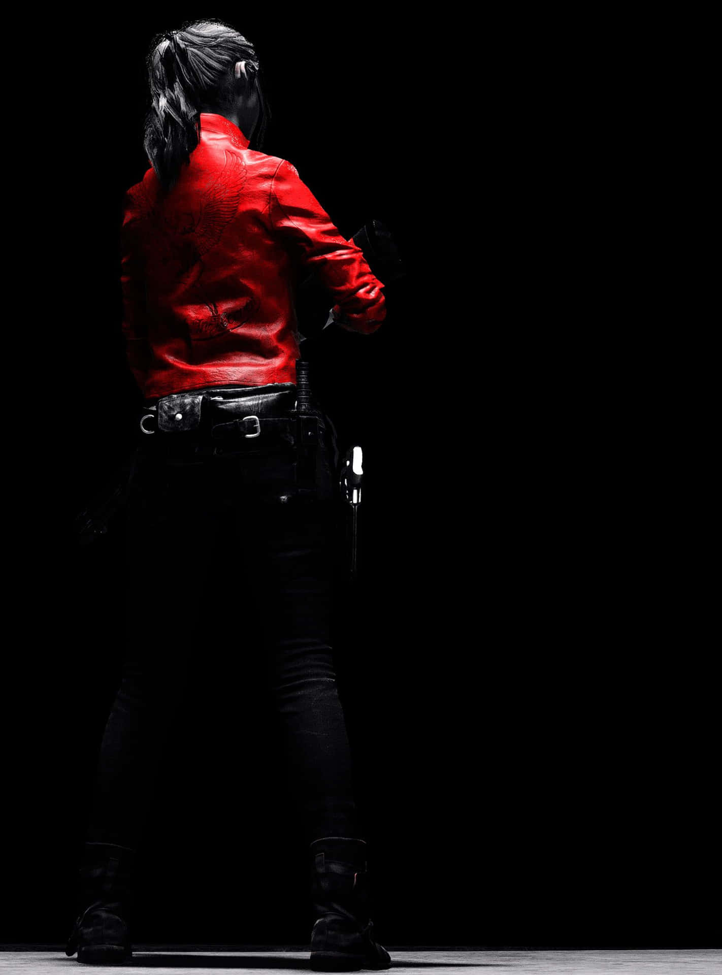 Claire Redfield In Resident Evil 2 Video Game Background