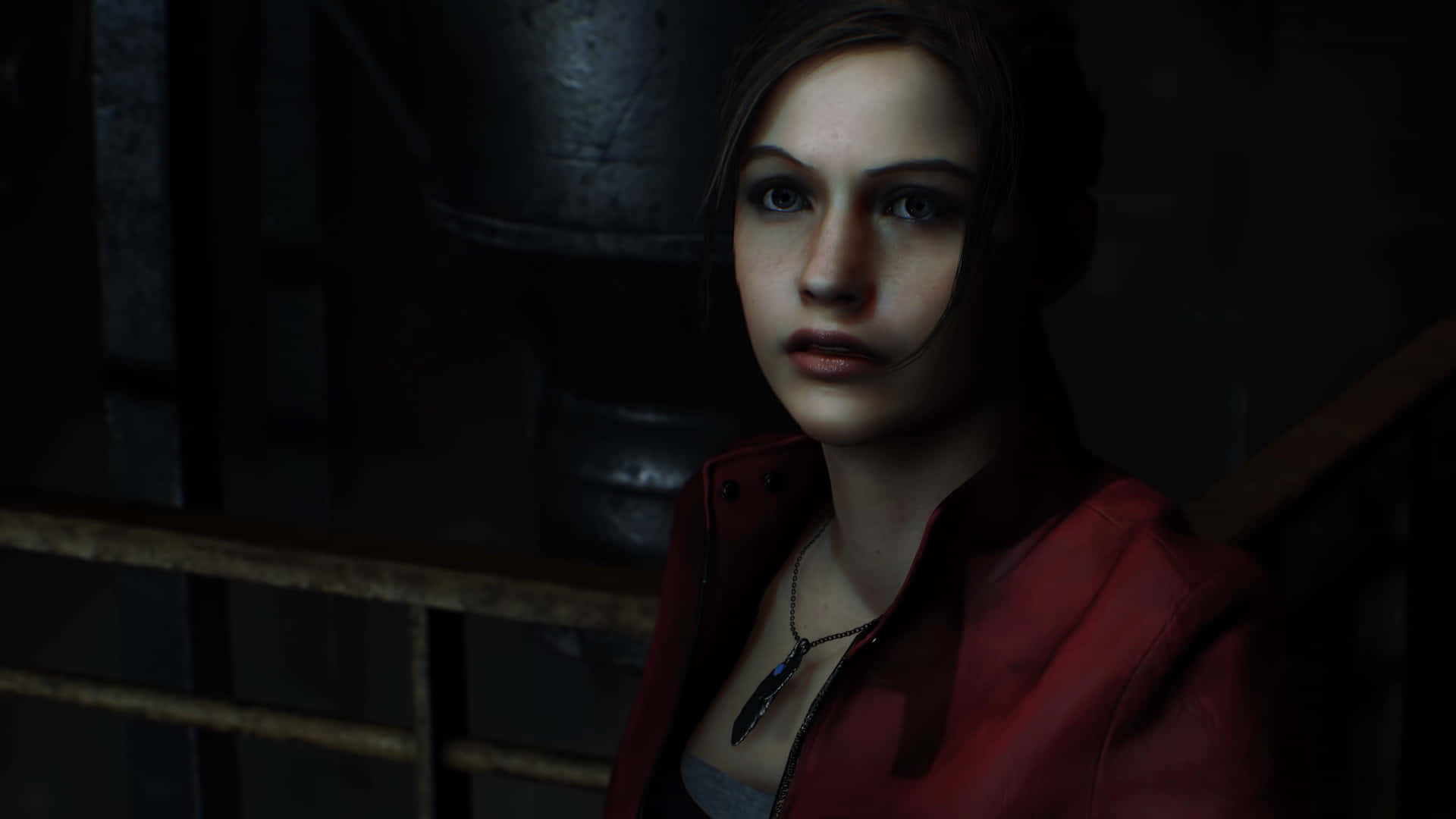 Claire Redfield Is Ready For Action In Resident Evil 2 Background