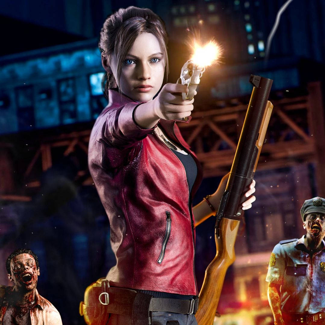 Claire Redfield Weapons Resident Evil 2 Remake Background