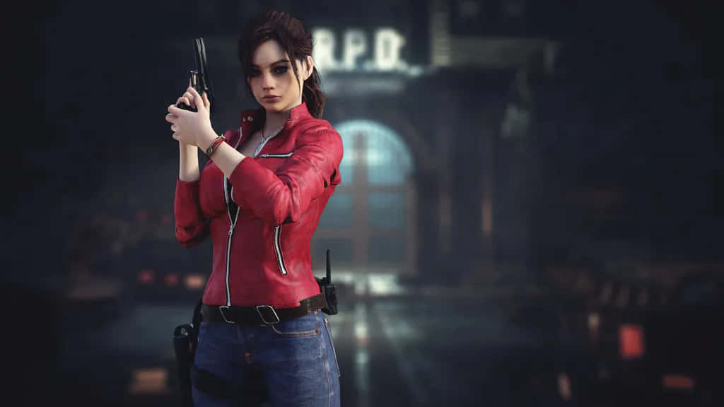 Claire Wearing Jacket In Resident Evil