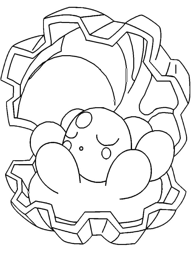 Clamperl Line Art Background