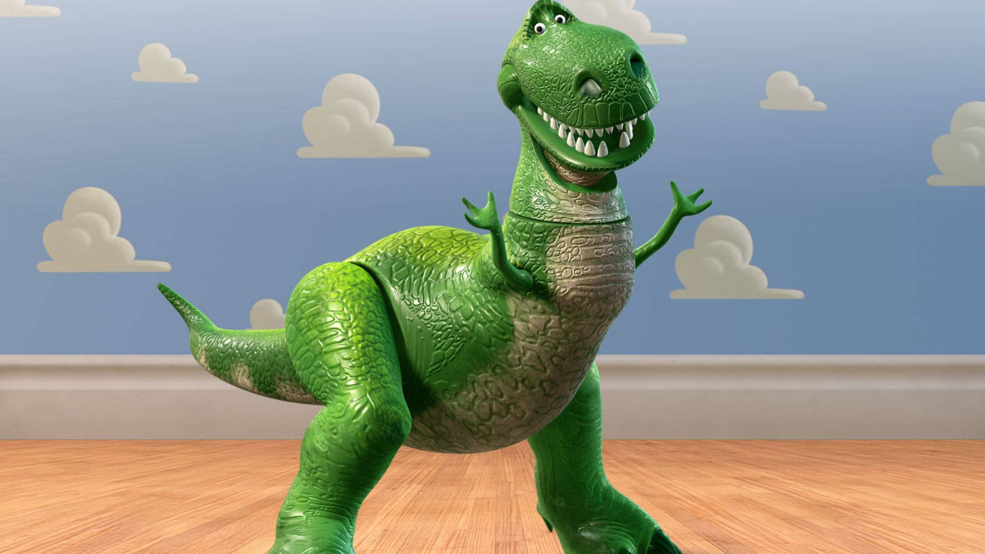 Clapping Toy Story Rex Background