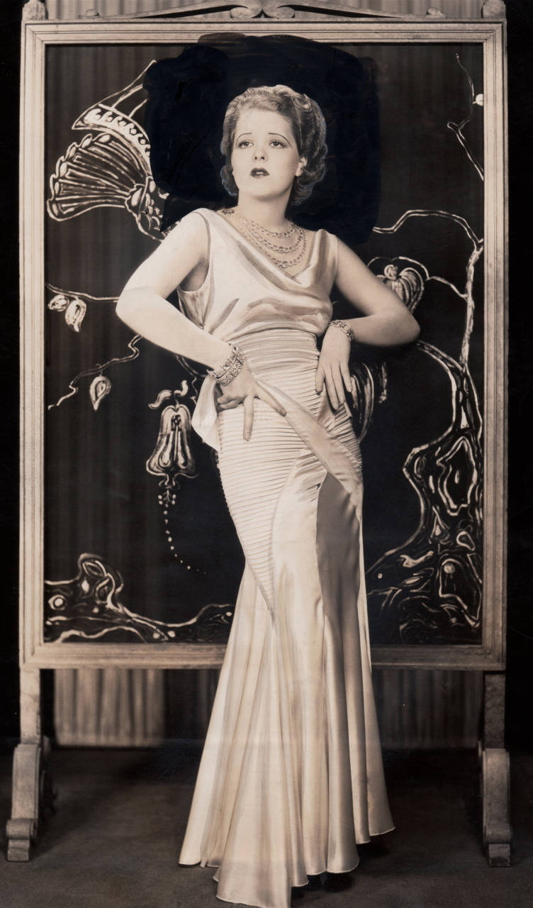 Clara Bow Silk Dress Background