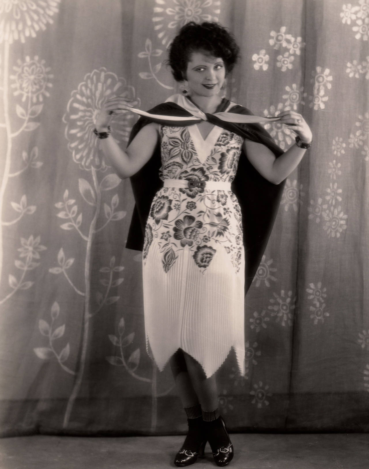 Clara Bow Vintage Dress Background
