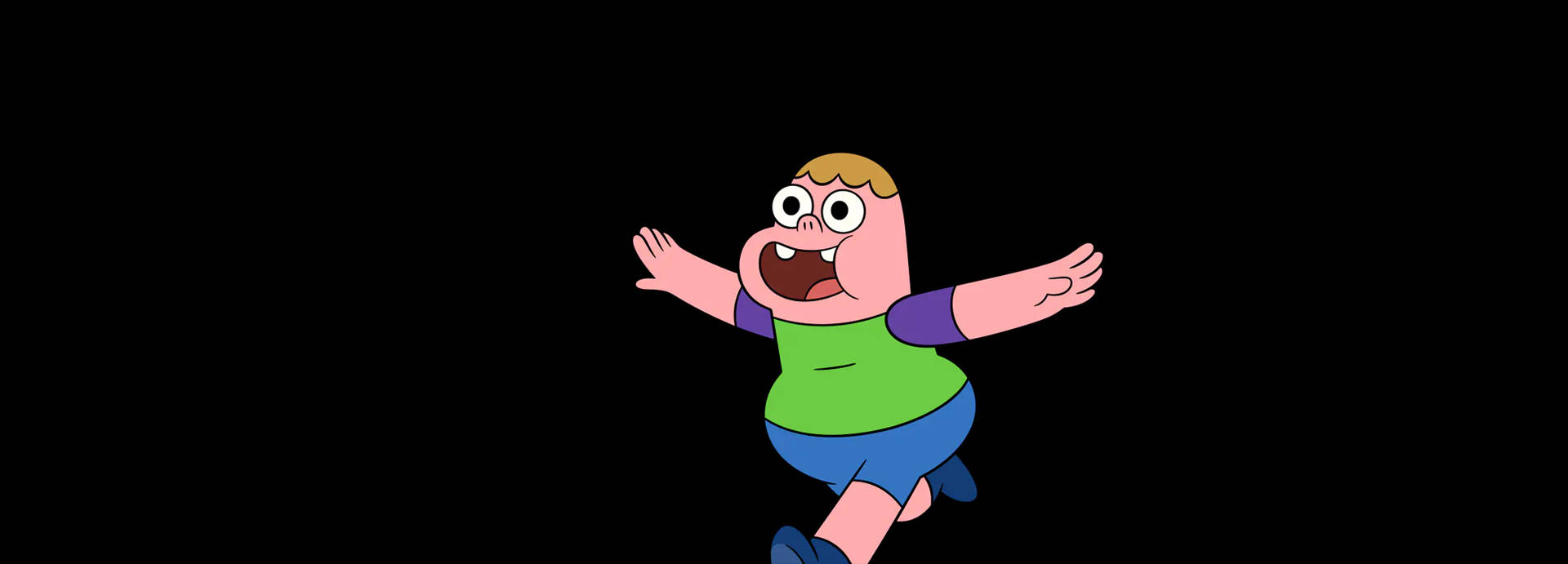 Clarence Running On White Background Background