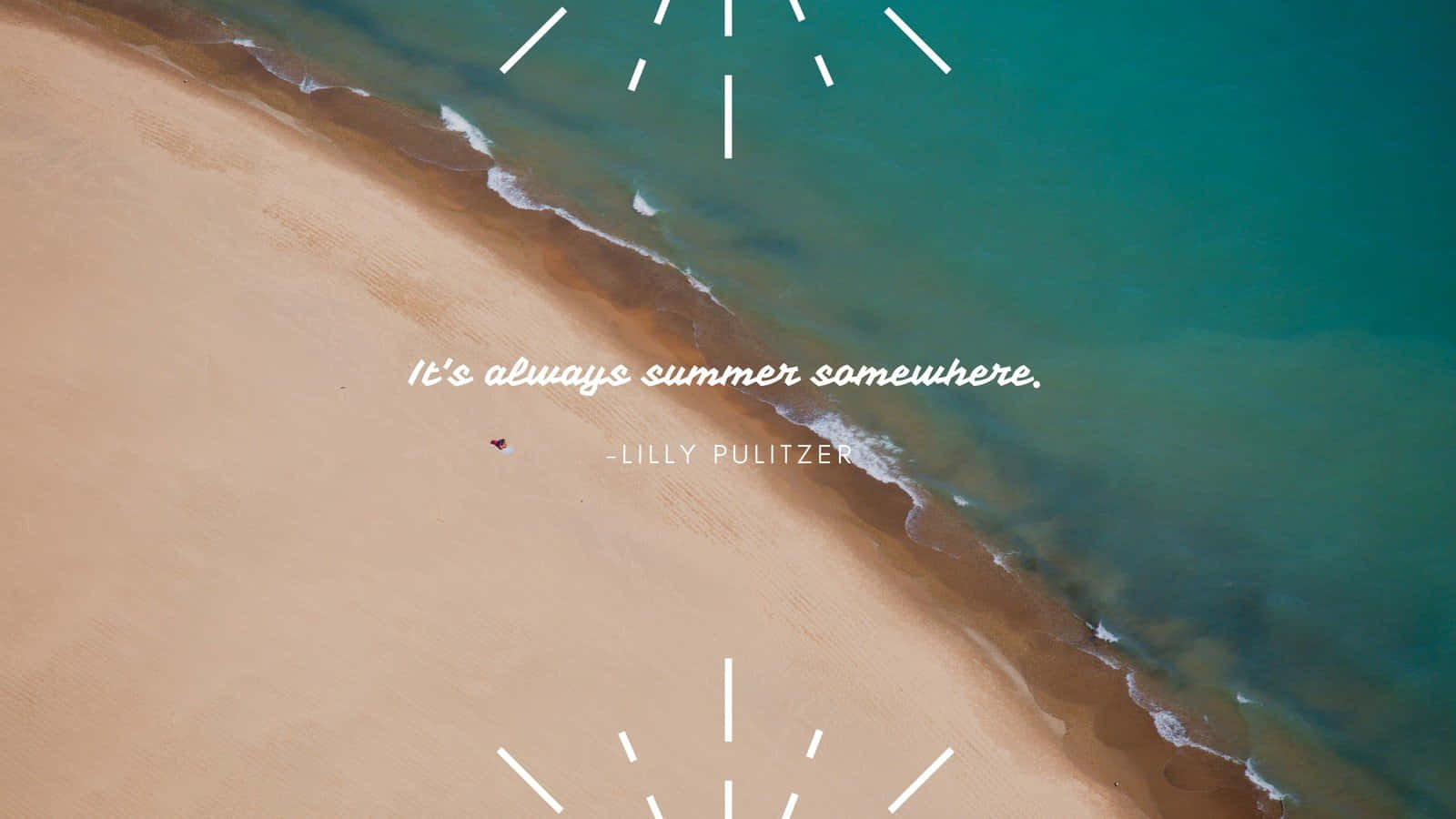 Clarity And Focus With A Stylish Summer Aesthetic Laptop Background