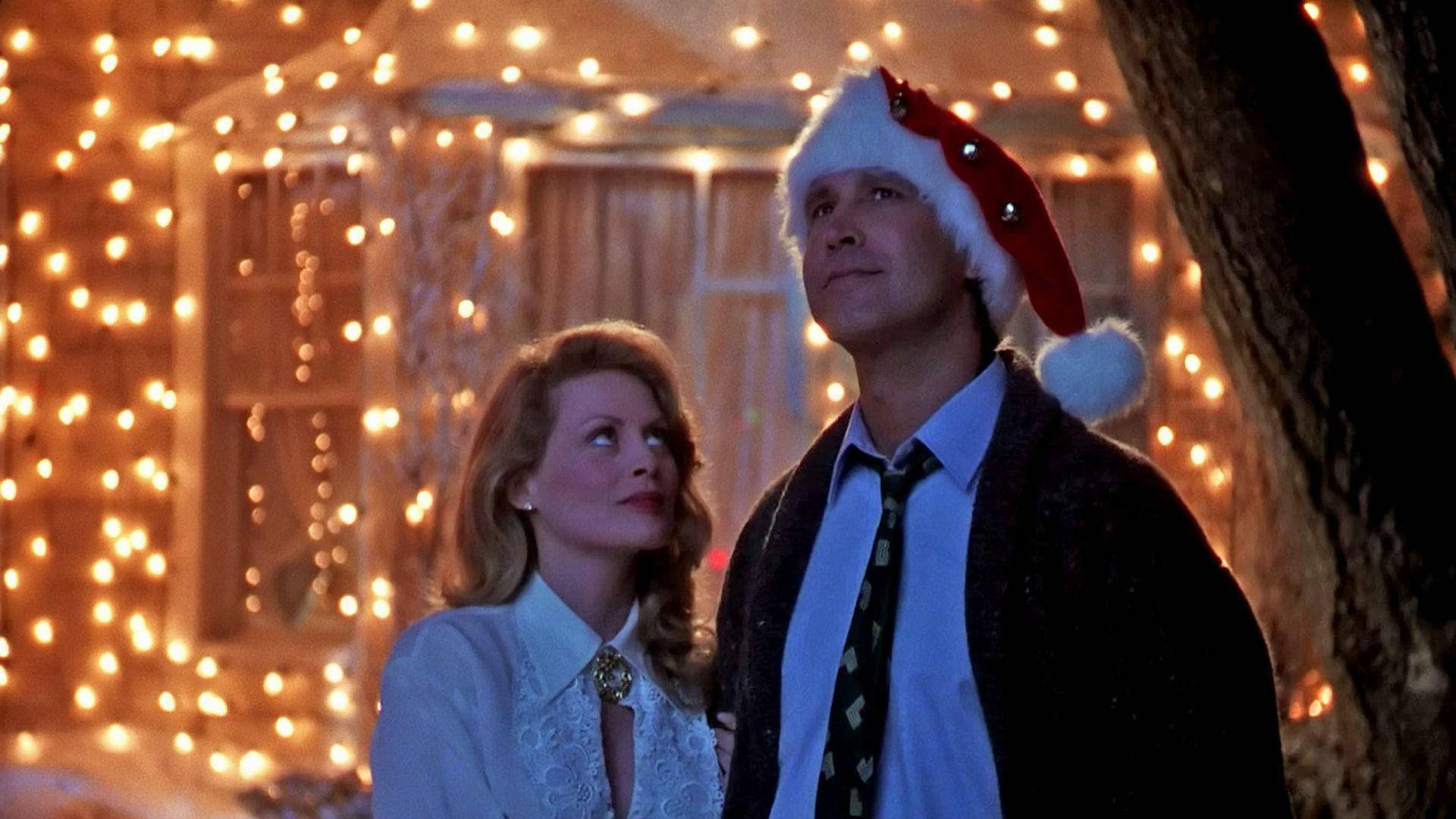 Clark And Ellen Griswold Christmas Vacation Background