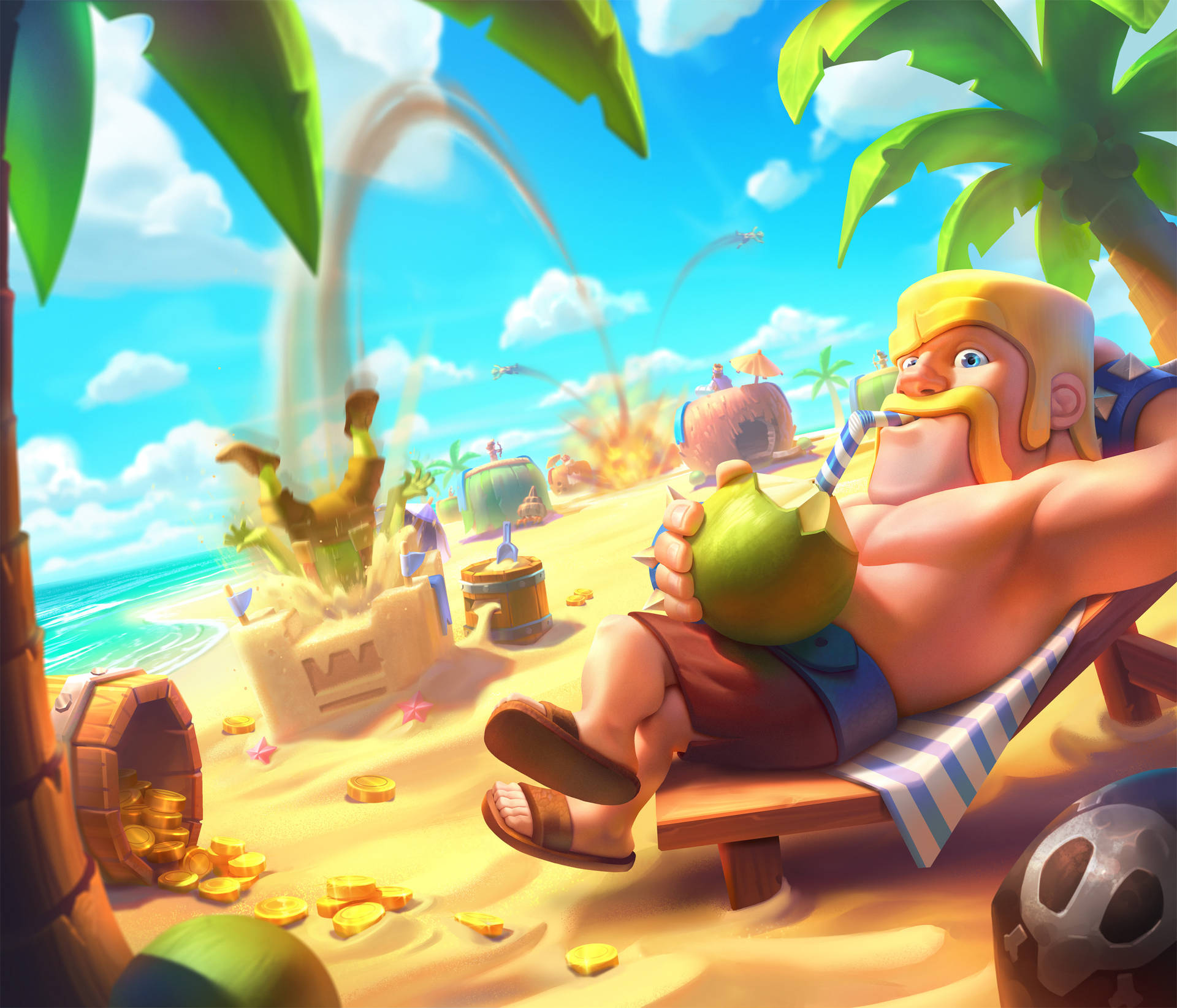 Clash Royale Barbarian Card Background
