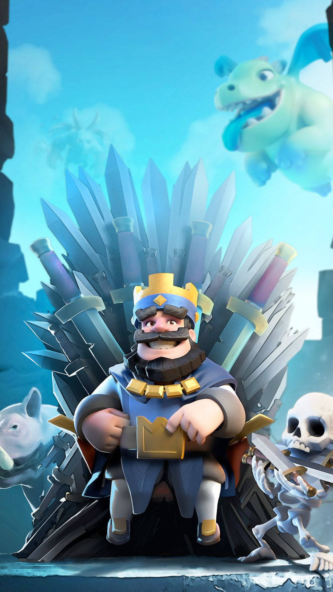 Clash Royale King Throne Background