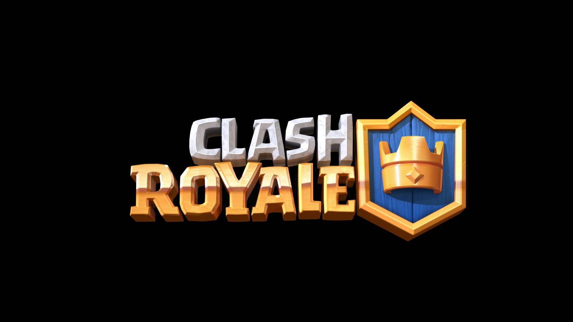 Clash Royale Logo In Black Background