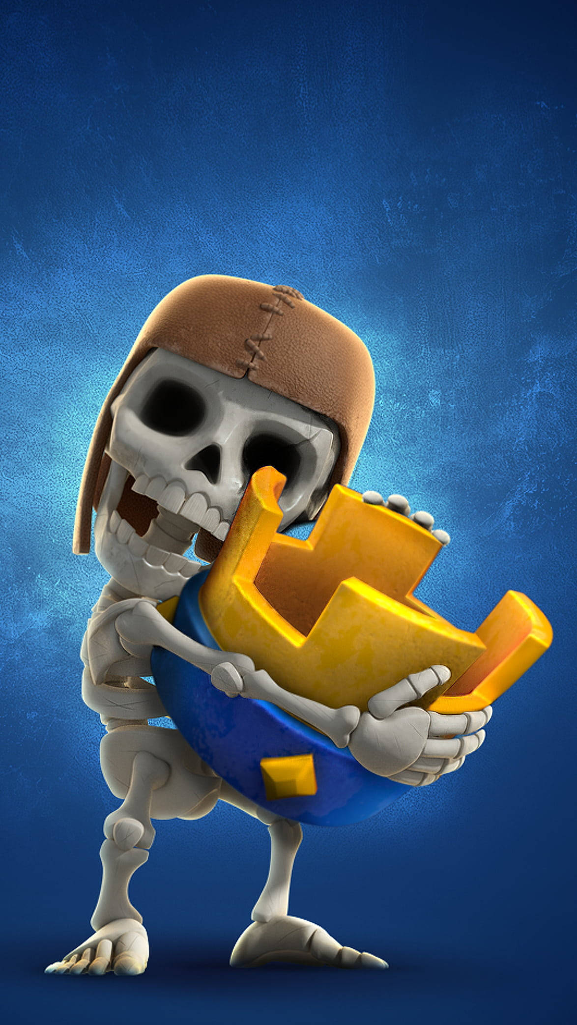 Clash Royale Skeleton Aesthetic King's Crown Background