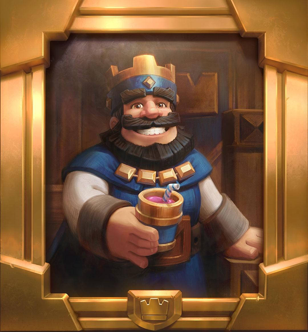 Clash Royale The King Card Background