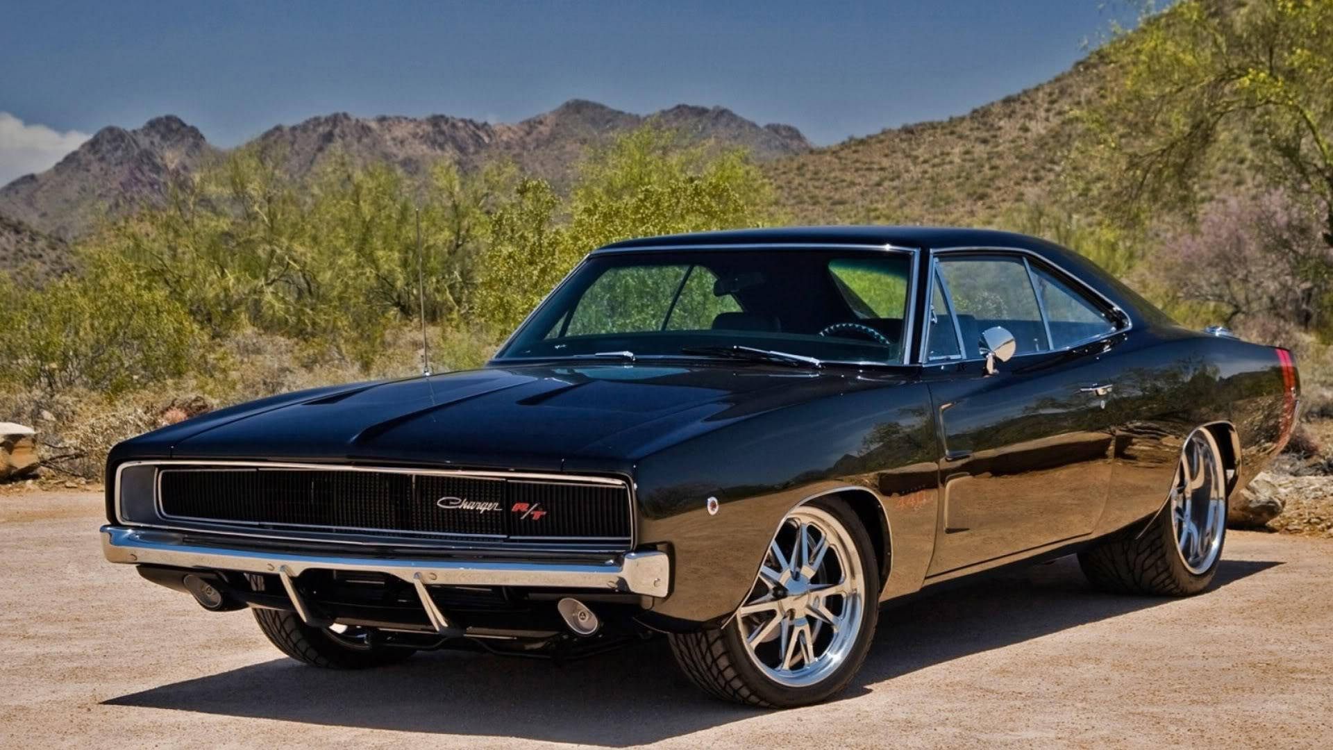 Classic 1969 Dodge Charger Background