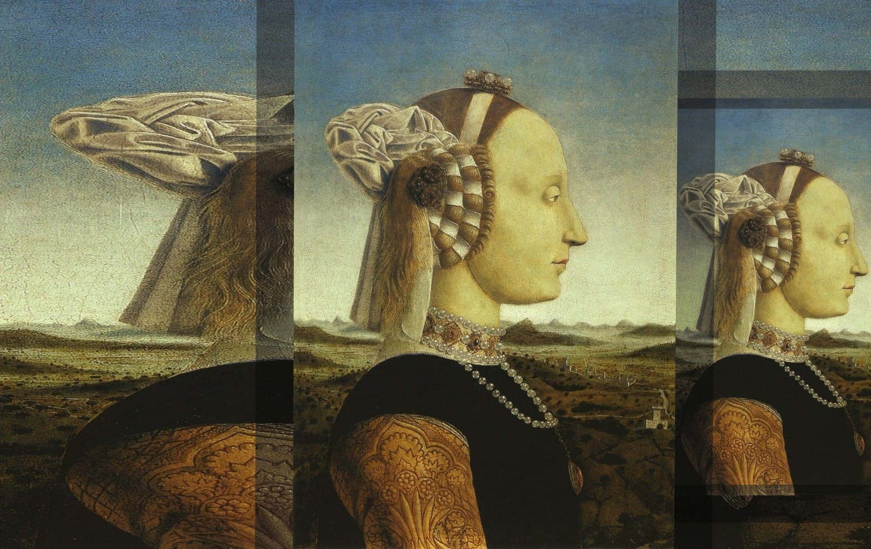 Classic Art Diptych Of Federico Da Montefeltro And Battista Sforza