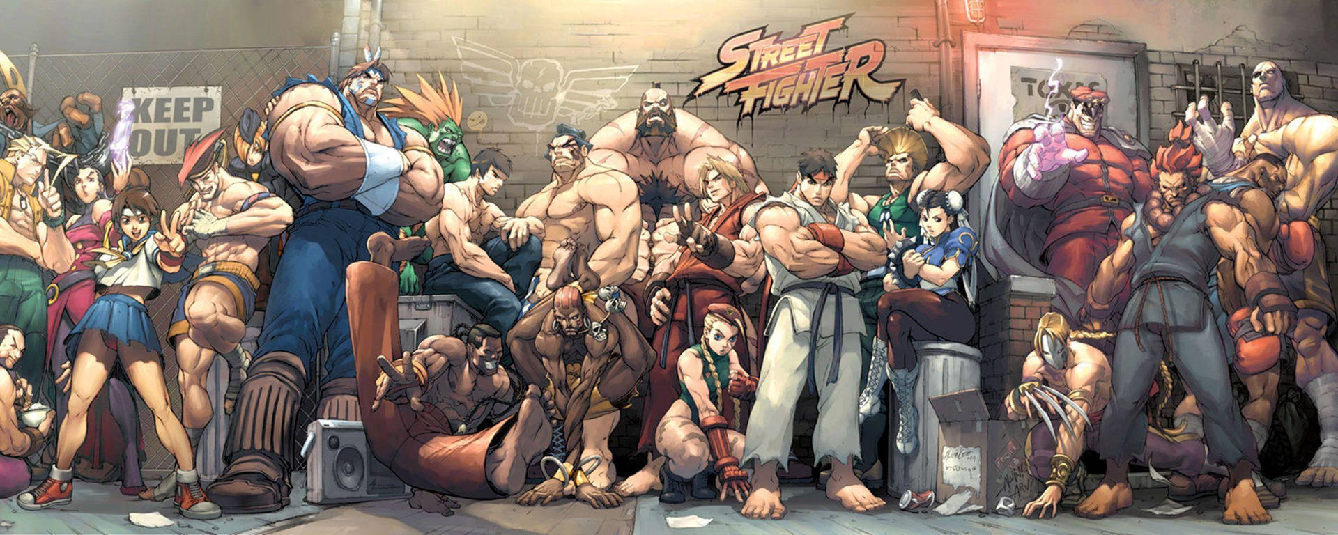 Classic Art Street Fighter Hd Background