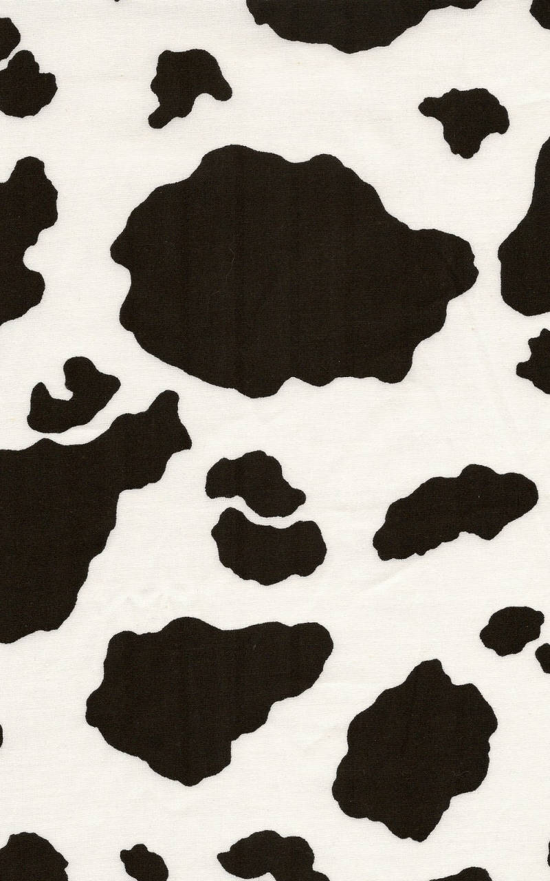 Classic Black And White Cow Pattern Background