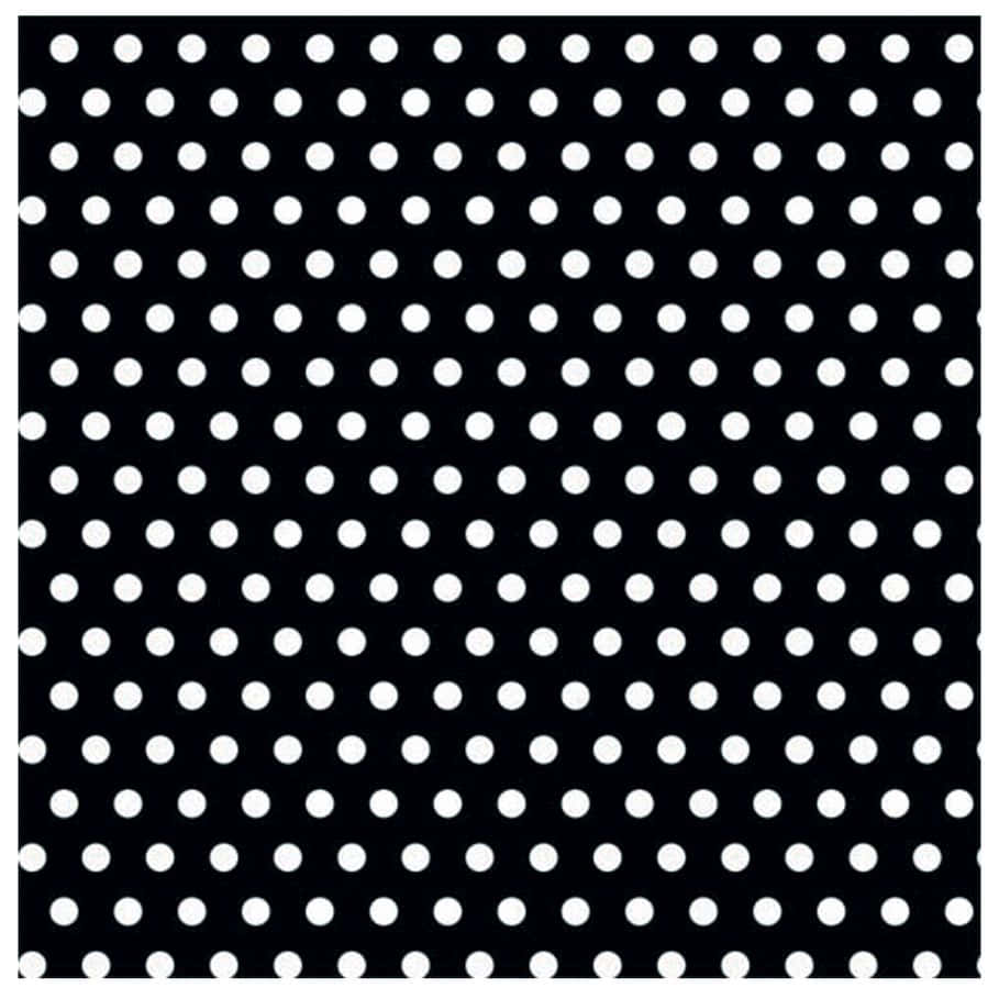 Classic Black And White Polka Dots Background
