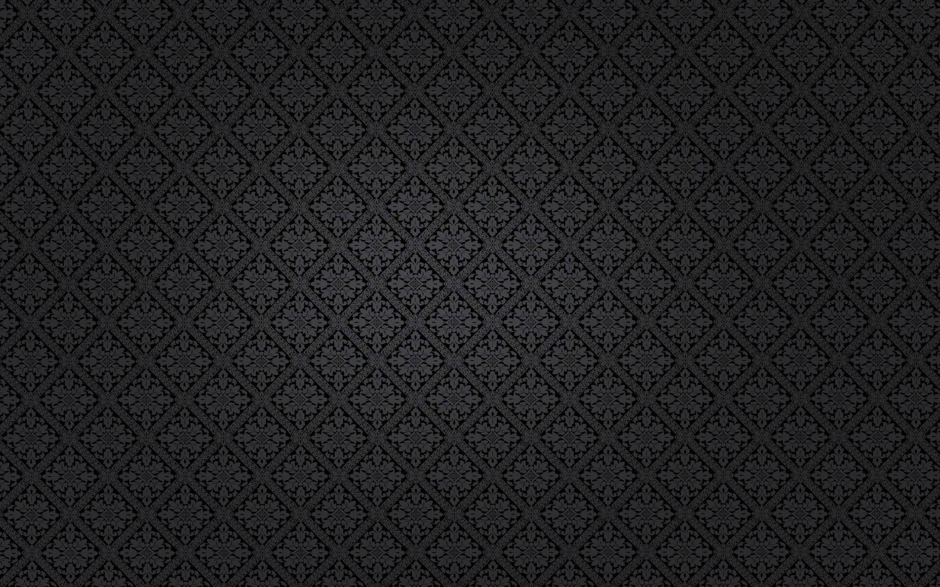 Classic Black Floral Diamond Pattern Background