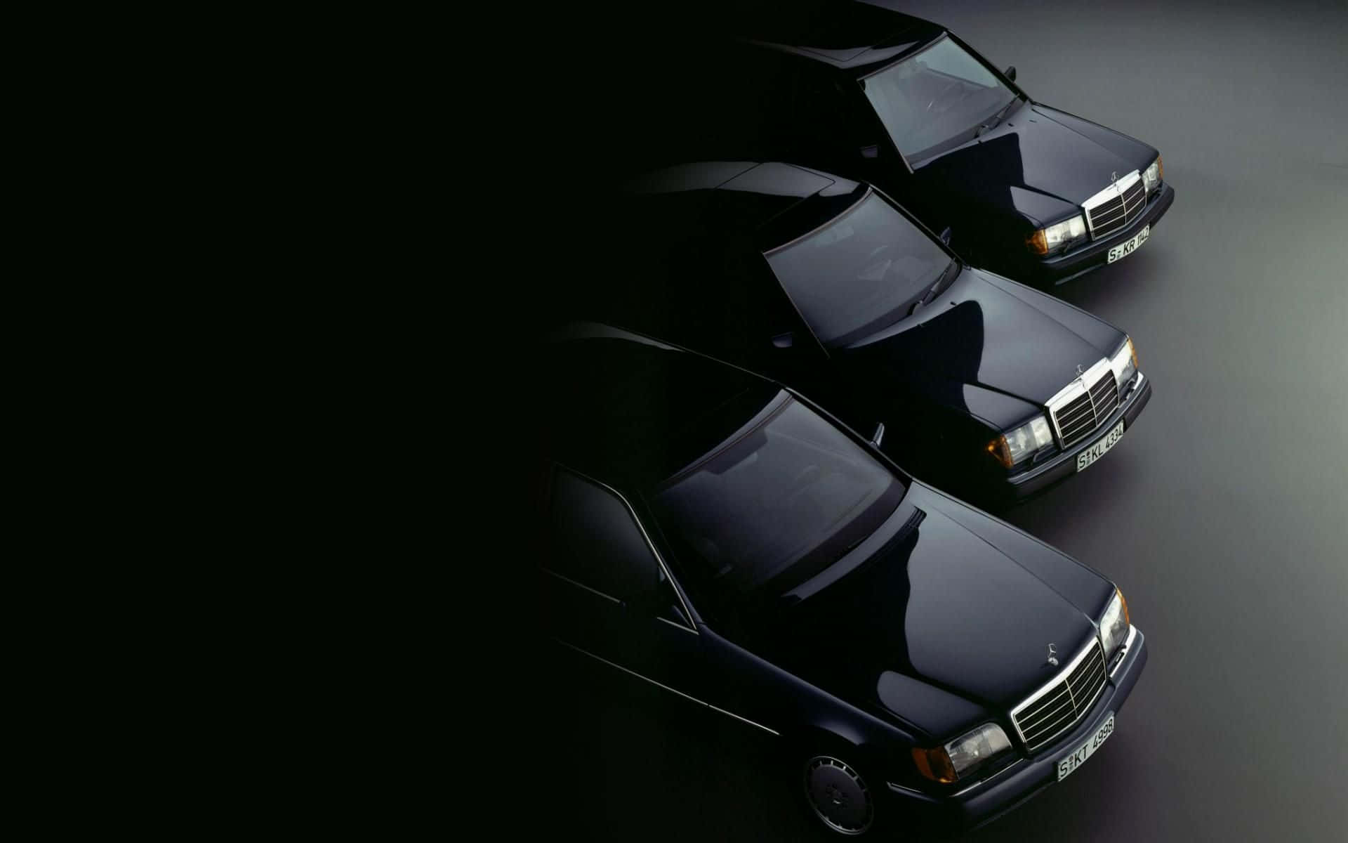 Classic Black Mercedes-benz Background