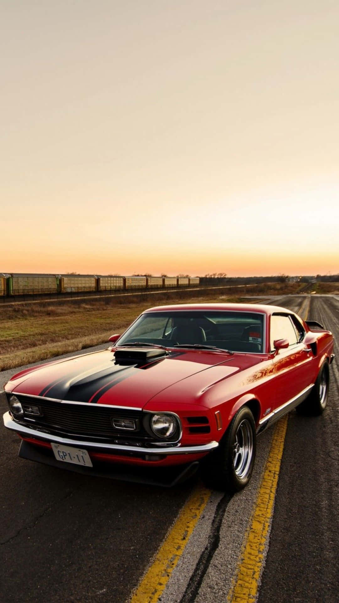Classic Boss 302 Mustang Car Iphone