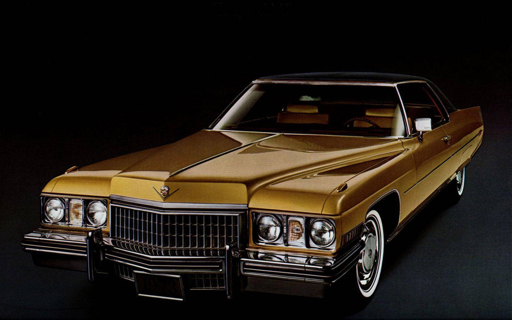 Classic Brown Cadillac Car Background