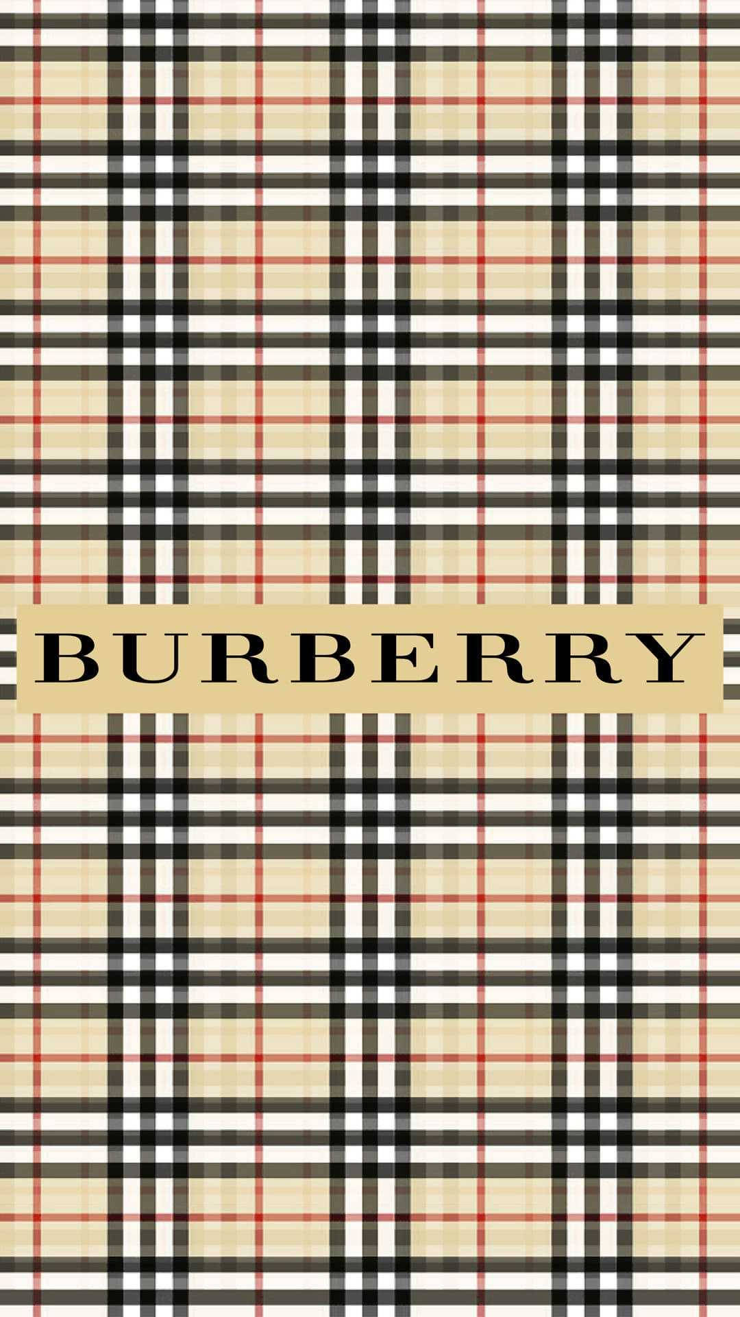 Classic Burberry Check Logo Background