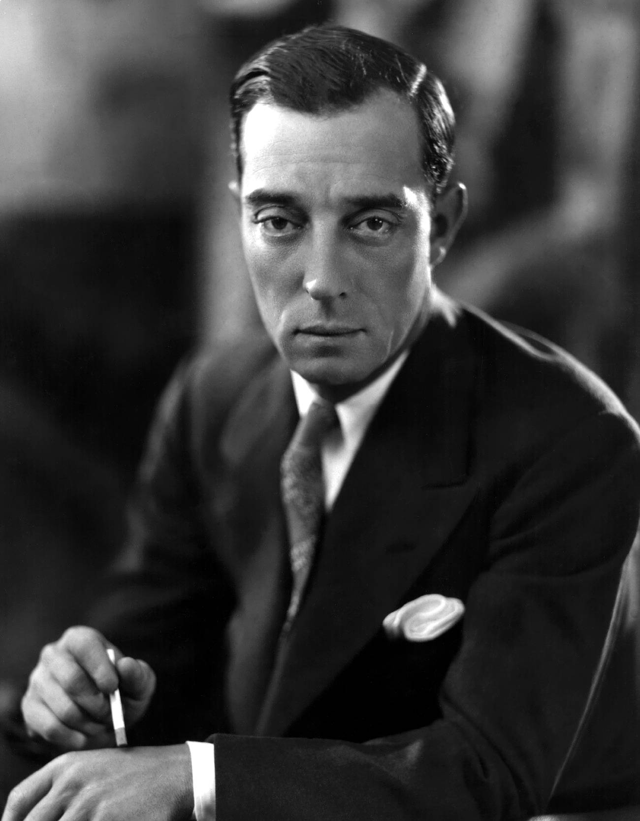 Classic Buster Keaton Stylish Portrait Background