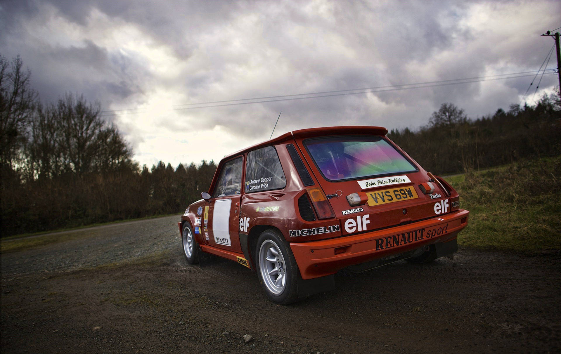 Classic Car Renault 5 Turbo Background