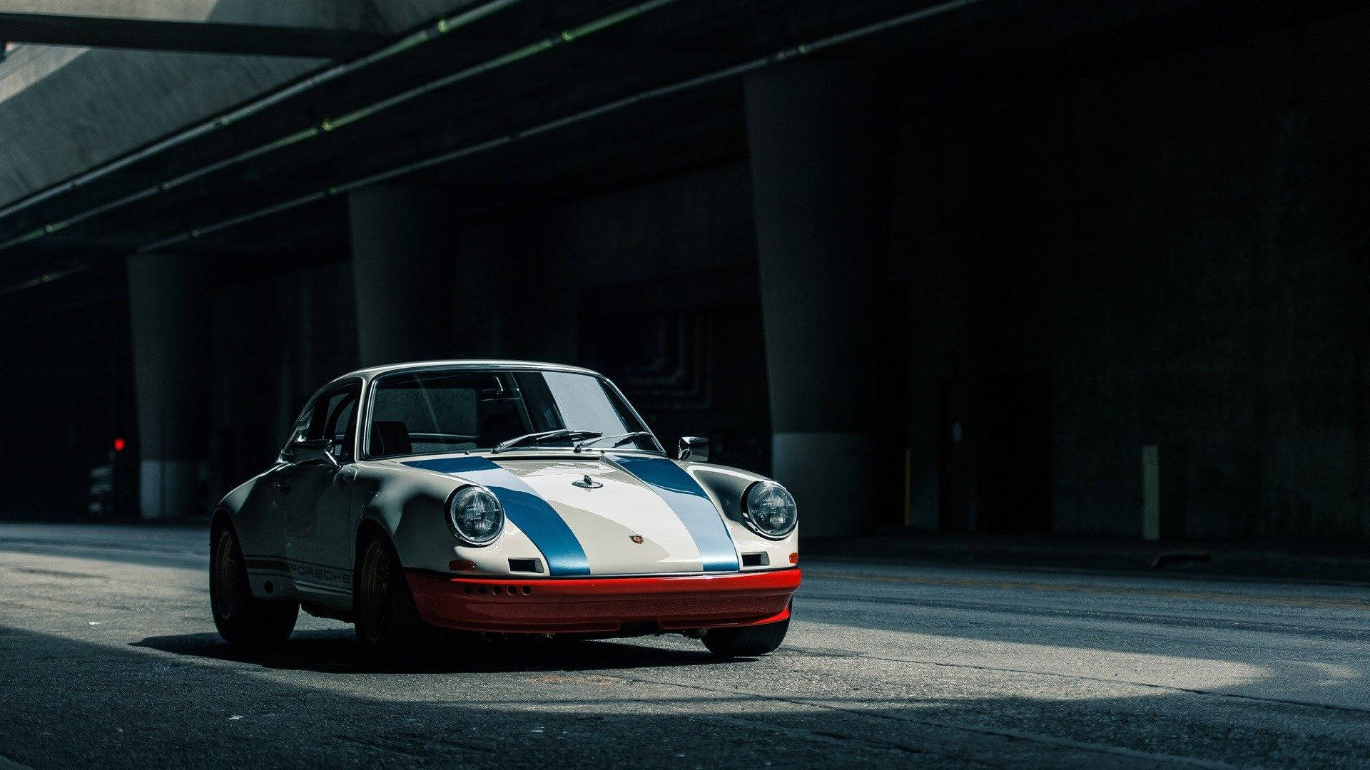 Classic Car White Porsche 911 Background